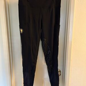 Sync Equestrian Riding Tights Venom Knee Patch XL